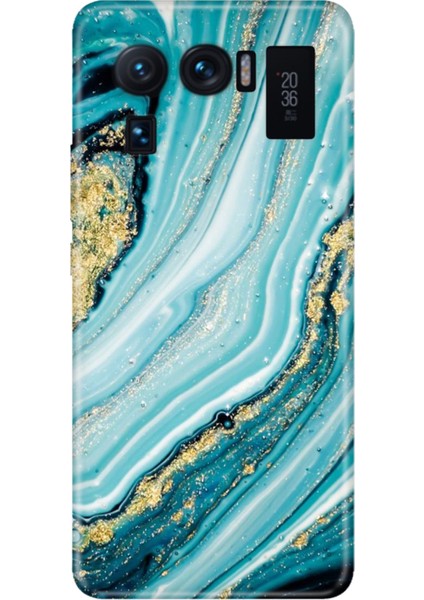 Xiaomi Mi 11 Ultra Kılıf Desenli Outlet Silikon Simli Taş