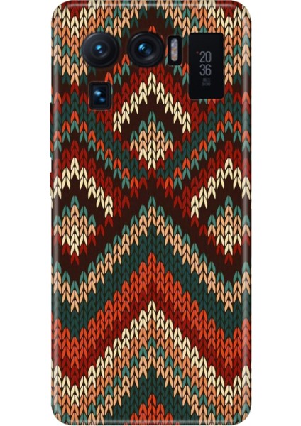 Xiaomi Mi 11 Ultra Kılıf Desenli Outlet Silikon Zikzak