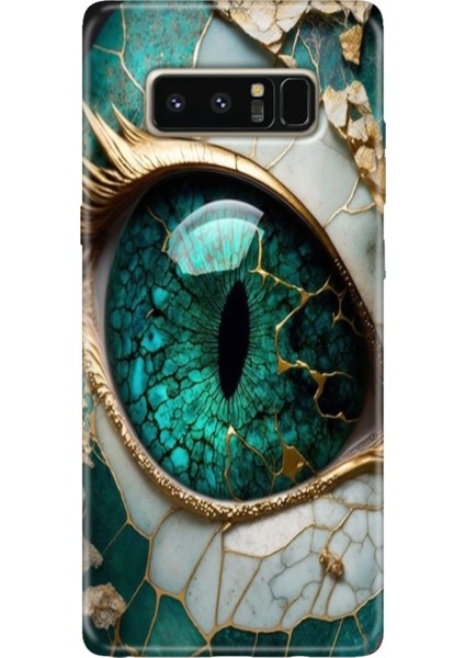 Samsung Galaxy Note 8 Kılıf Renkli Temalı Note8 Silikon Tanrıça Gözü