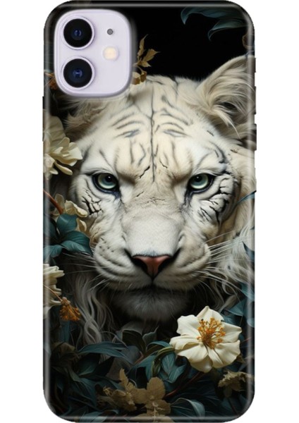 Apple iPhone 11 Kılıf Renkli Temalı iPhone 11 Silikon Aslan