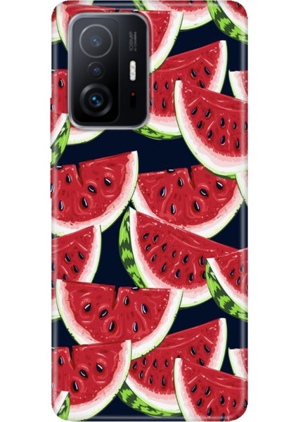 Xiaomi Mi 11T - 11T Pro Kılıf Desenli Design Silikon Karpuz