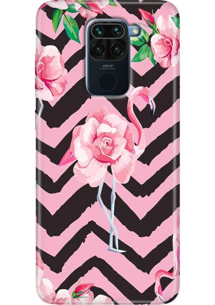 Xiaomi Redmi Note 9 6.53" Kılıf Desenli Tasarım Silikon Flamingo