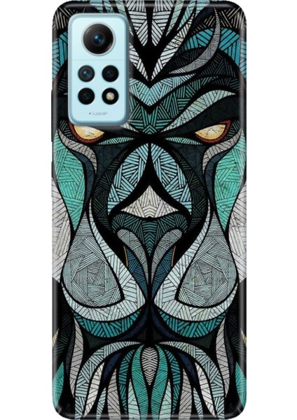 Xiaomi Redmi Note 12 Pro 4g Kılıf Desenli Outlet Silikon Lion Mandala