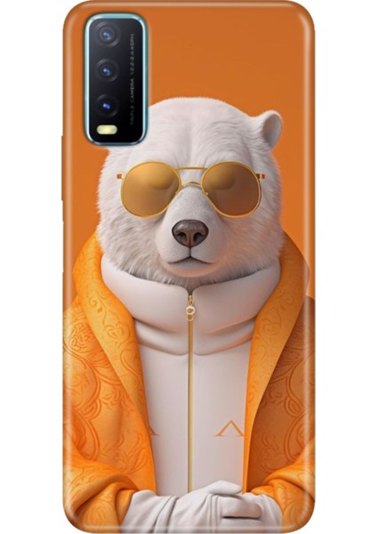 Vivo Y20 Y20S Y11S Uyumlu Kapak Kılıf Desenli Kapak Renkli Tpu Uv Stil Bear