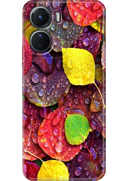 Vivo Y16 Kılıf Desenli Silikon Ermer Teknoloji Kapak Sonbahar