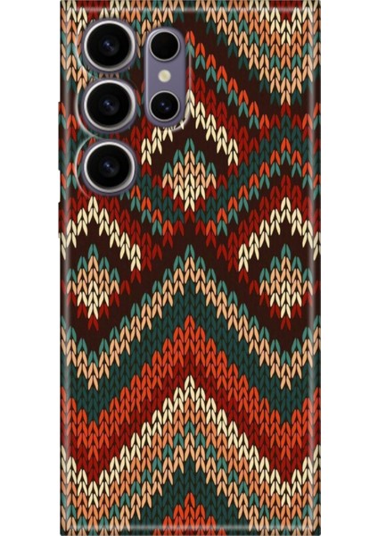 Samsung Galaxy S24 Ultra Kılıf Renkli Esnek Silikon Zikzak