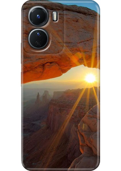 Vivo Y16 Kılıf Desenli Silikon Ermer Teknoloji Kapak Sun