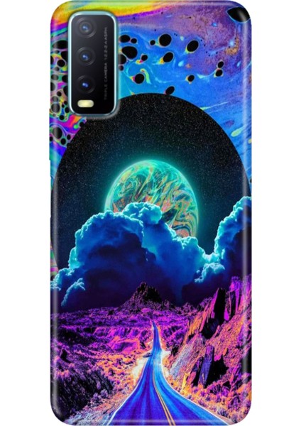 Vivo Y20 Y20S Y11S Uyumlu Kapak Kılıf Desenli Kapak Renkli Tpu Uv Dream Road