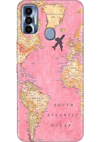 Spark 7 Pro Kılıf Renkli SPARK7PRO Silikon Map