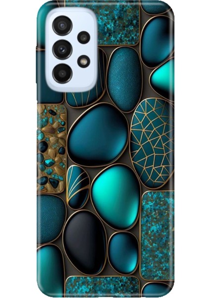 Samsung Galaxy A23 Kılıf A23 Silikon Tasarım Stok Marble