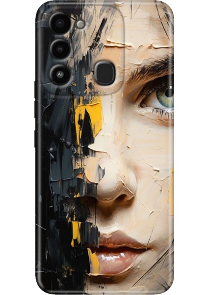 Spark 8c Kılıf Renkli Temalı Tecno 8c Silikon Beauty