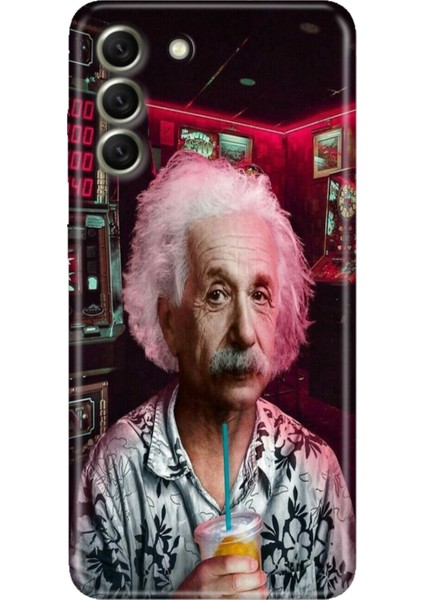 Samsung Galaxy S21 Fe Kılıf Desenli Kapak Renkli Tpu Uv Albert
