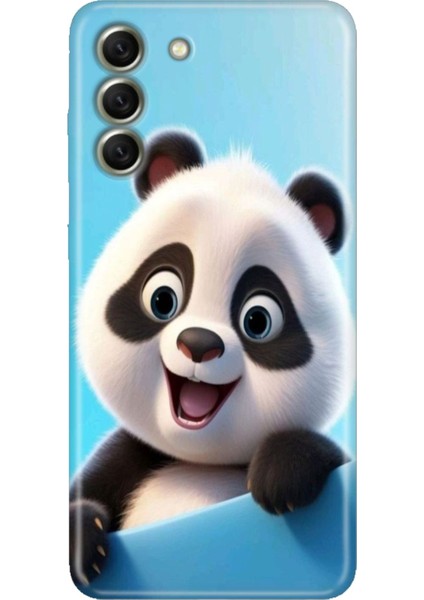 Samsung Galaxy S21 Fe Kılıf Desenli Kapak Renkli Tpu Uv Panda