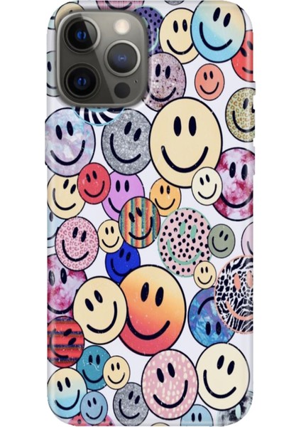 iPhone 12 Pro Max Kılıf Tasarım Baskılı Silikon Emojix