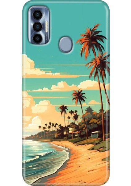 Spark 7 Pro Kılıf Renkli SPARK7PRO Silikon Malibu