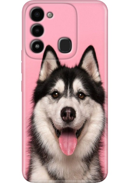 Spark 8c Kılıf Renkli Temalı Tecno 8c Silikon Hasky