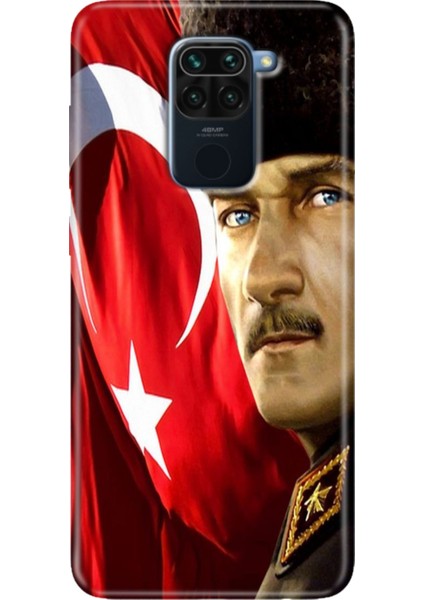 Xiaomi Redmi Note 9 6.53" Kılıf Desenli Tasarım Silikon Mustafa Kemal