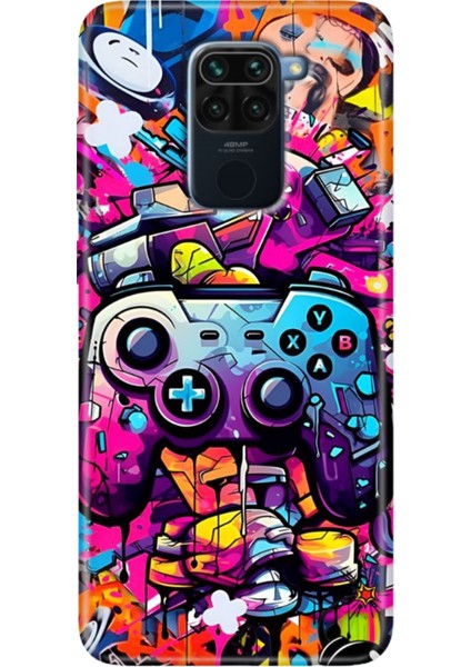 Xiaomi Redmi Note 9 6.53" Kılıf Desenli Tasarım Silikon Gamer