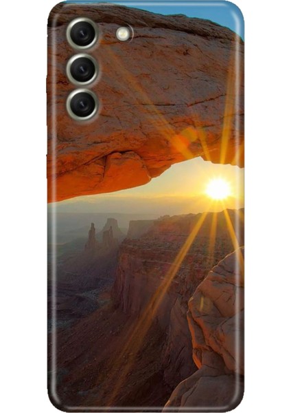 Samsung Galaxy S21 Fe Kılıf Desenli Kapak Renkli Tpu Uv Sun