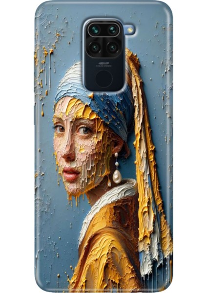 Xiaomi Redmi Note 9 6.53" Kılıf Desenli Tasarım Silikon Inciküpeli
