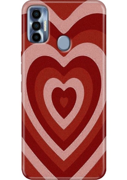 Spark 7 Pro Kılıf Renkli SPARK7PRO Silikon Mat Kalp