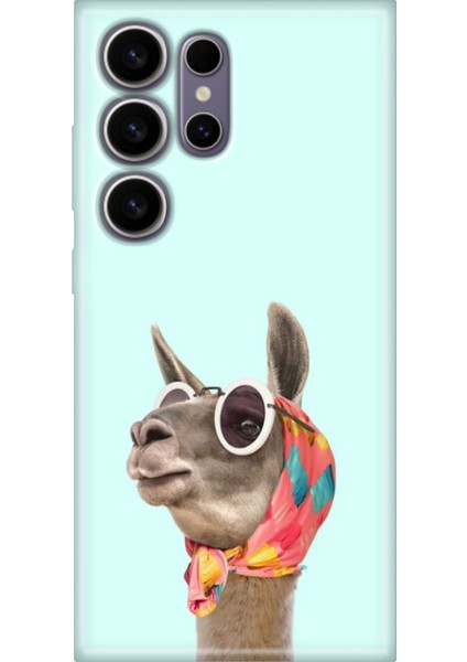 Samsung Galaxy S24 Ultra Kılıf Motifli Renkli Esnek Silikon Deve