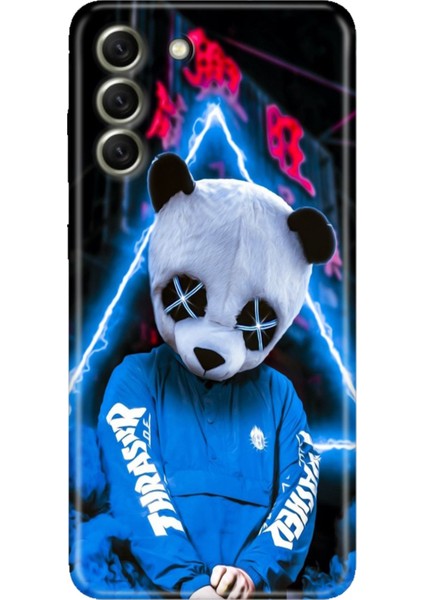 Samsung Galaxy S21 Fe Kılıf Desenli Kapak Renkli Tpu Uv Cool Panda