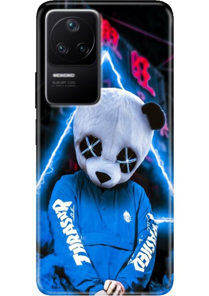 F4 Kapak Kılıf Poco F4 Desenli Kapak Renkli Ermer Cool Panda