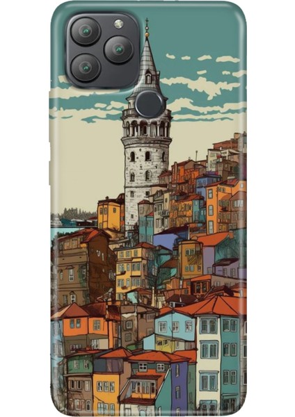 General Mobile Gm 22 Plus Kılıf Desenli Esnek Silikon Uv Galata