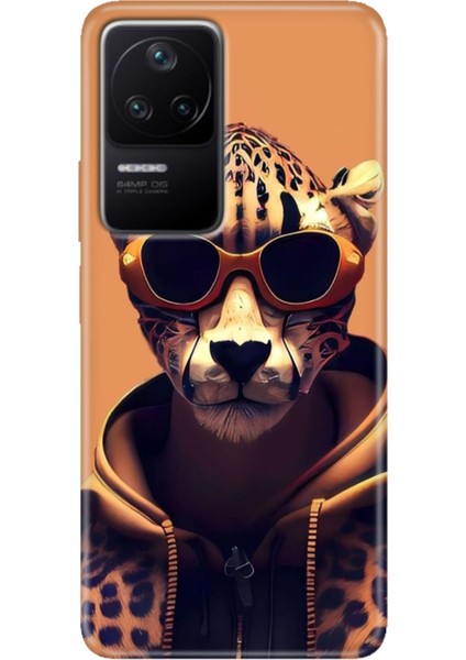 F4 Kapak Kılıf Poco F4 Desenli Kapak Renkli Ermer Tiger