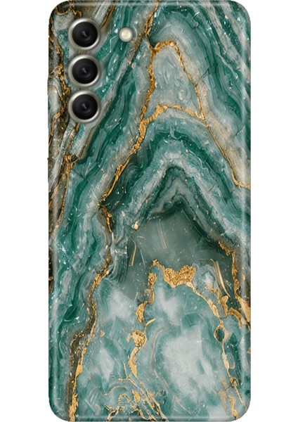 Samsung Galaxy S21 Fe Kılıf Desenli Kapak Renkli Tpu Uv Granit