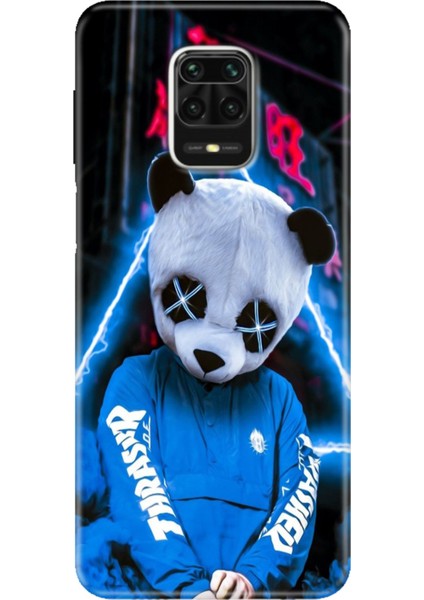 Xiaomi Redmi Note 9 Pro - 9s Kılıf Renkli Esnek Silikon Cool Panda
