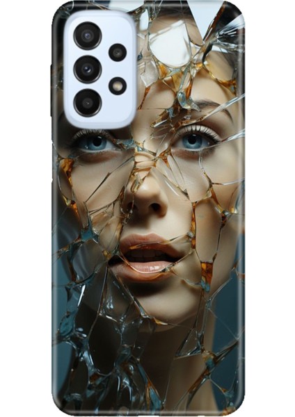 Samsung Galaxy A33 Uyumlu Kılıf Silikon Tasarım Stok Cam Kırığı