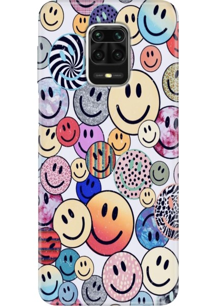 Xiaomi Redmi Note 9 Pro - 9s Kılıf Renkli Esnek Silikon Emojix