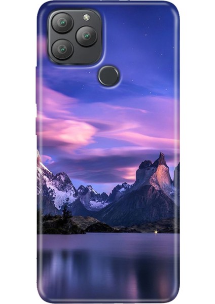 General Mobile Gm 22 Plus Kılıf Desenli Esnek Silikon Uv Kuzey