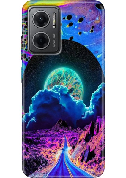 Xiaomi Redmi Note 11E Kılıf Desenli Design Silikon Dream Road