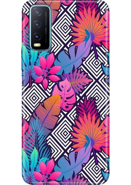 Vivo Y20 Y20S Y11S Uyumlu Kapak Kılıf Desenli Kapak Renkli Tpu Uv Botanik