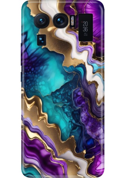 Xiaomi Mi 11 Ultra Kılıf Desenli Outlet Silikon Keskin Ametist