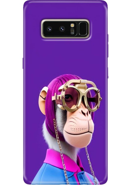 Samsung Galaxy Note 8 Kılıf Renkli Temalı Note8 Silikon Monkey