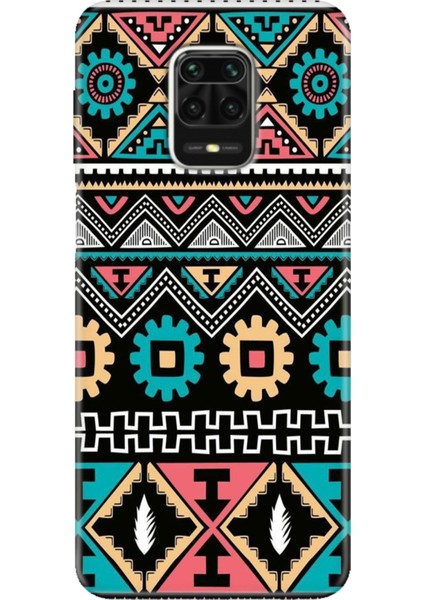 Xiaomi Redmi Note 9 Pro - 9s Kılıf Renkli Esnek Silikon Etnik