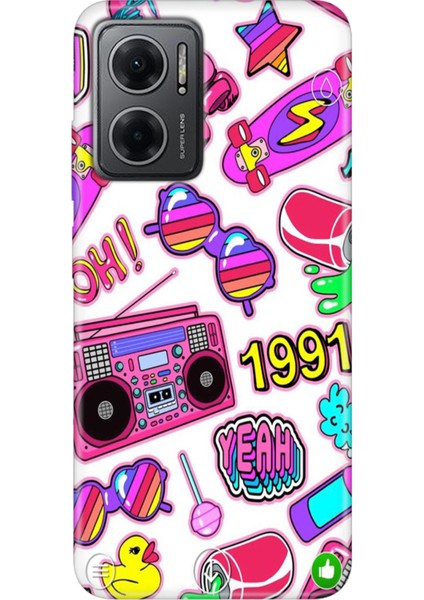Xiaomi Redmi Note 11E Kılıf Desenli Design Silikon 90'lar