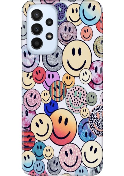Samsung Galaxy A23 Kılıf A23 Silikon Tasarım Stok Emojix
