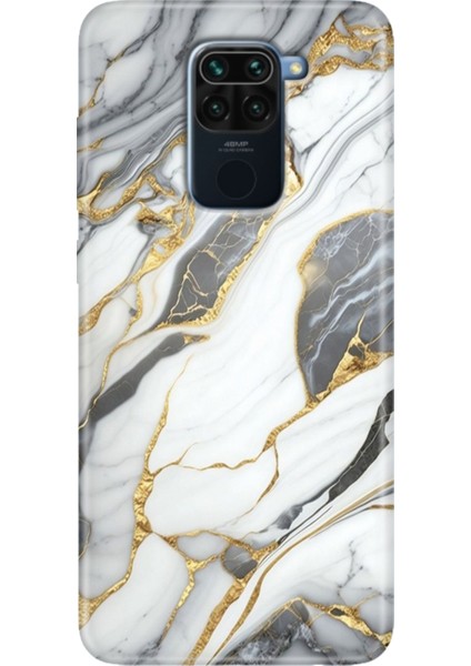 Xiaomi Redmi Note 9 6.53" Kılıf Desenli Tasarım Silikon Arsos Mermer