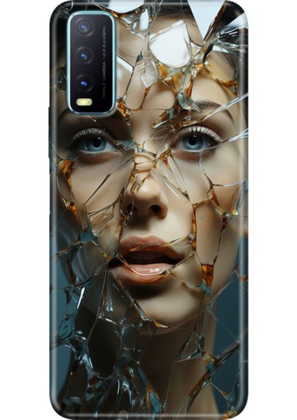 Vivo Y20 Y20S Y11S Uyumlu Kapak Kılıf Desenli Kapak Renkli Tpu Uv Cam Kırığı