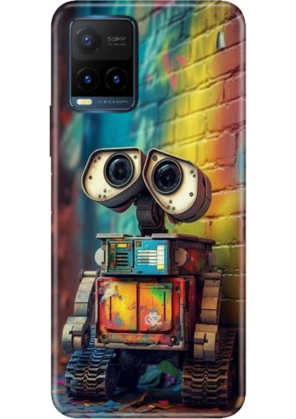 Vivo Y21S Uyumlu Kapak Kılıf Desenli Kapak Renkli Tpu Uv Robotic