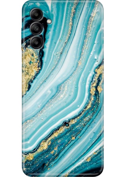 Samsung Galaxy A04S Kılıf Renkli Esnek Silikon Simli Taş