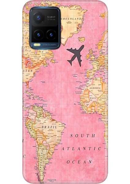 Vivo Y21S Uyumlu Kapak Kılıf Desenli Kapak Renkli Tpu Uv Map