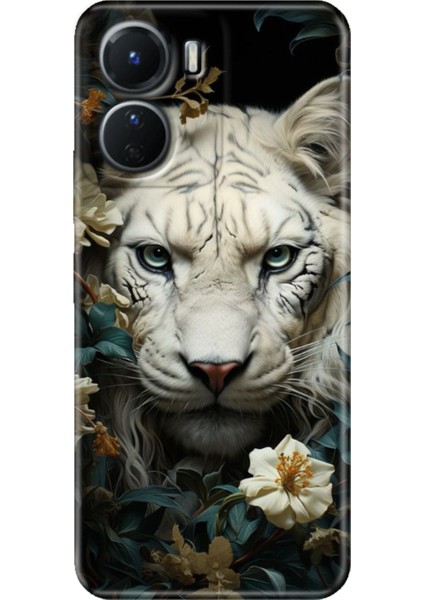 Vivo Y16 Kılıf Desenli Silikon Ermer Teknoloji Kapak Aslan