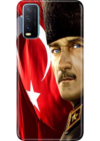 Vivo Y20 Y20S Y11S Uyumlu Kapak Kılıf Desenli Kapak Renkli Tpu Uv Mustafa Kemal