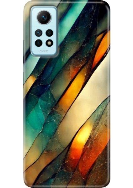 Xiaomi Redmi Note 12 Pro 4g Kılıf Desenli Outlet Silikon Flora Mermer